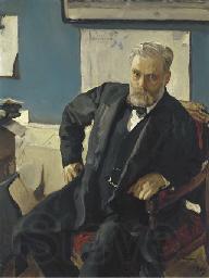 Valentin Serov Portrait d'Emanuel Nobel par Valentin Alexandrovich Serov France oil painting art